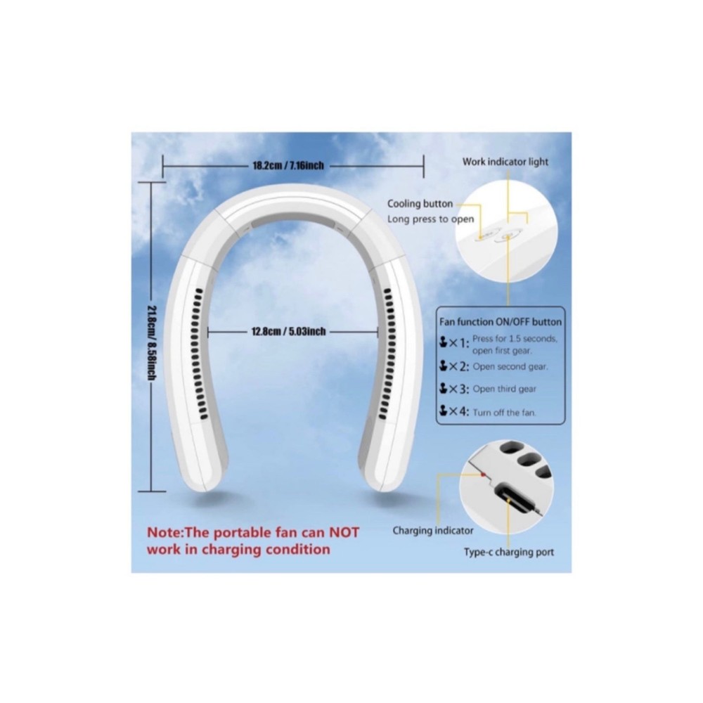 LED Neck Fan - Picture 6 of 9